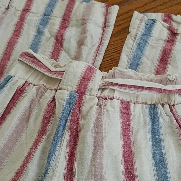 Indigo Rein Linen Beach Pants Striped Small - Picture 7 of 12